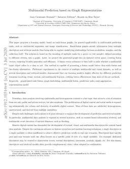 Multimodal Prediction based on Graph Representations
