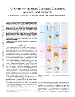 An Overview on Smart Contracts: Challenges, Advances and Platforms