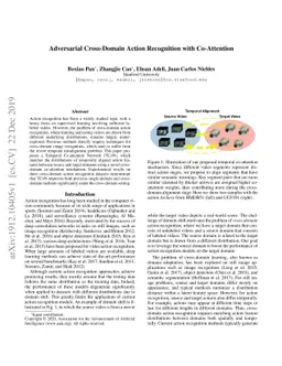 Adversarial Cross-Domain Action Recognition with Co-Attention