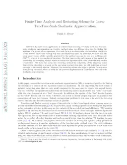 Finite-Time Analysis and Restarting Scheme for Linear Two-Time-Scale
  Stochastic Approximation