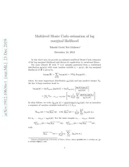 Multilevel Monte Carlo estimation of log marginal likelihood