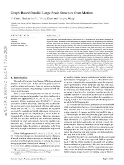 Graph-Based Parallel Large Scale Structure from Motion