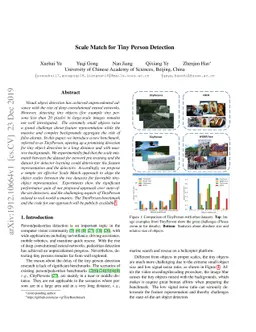Scale Match for Tiny Person Detection