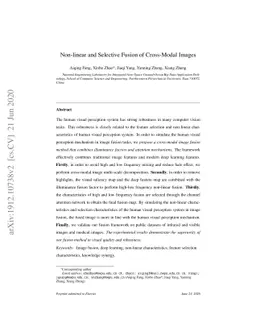 Non-linear and Selective Fusion of Cross-Modal Images