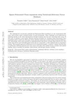 Sparse Polynomial Chaos expansions using Variational Relevance Vector
  Machines