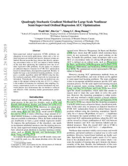 Quadruply Stochastic Gradient Method for Large Scale Nonlinear
  Semi-Supervised Ordinal Regression AUC Optimization