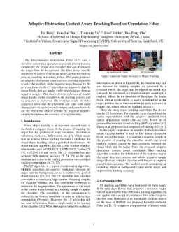 Adaptive Distraction Context Aware Tracking Based on Correlation Filter