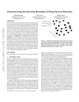 Characterizing the Decision Boundary of Deep Neural Networks
