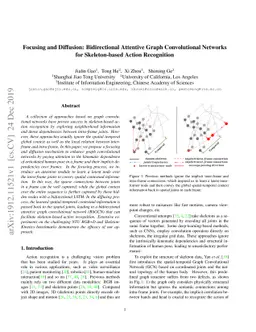 Focusing and Diffusion: Bidirectional Attentive Graph Convolutional
  Networks for Skeleton-based Action Recognition