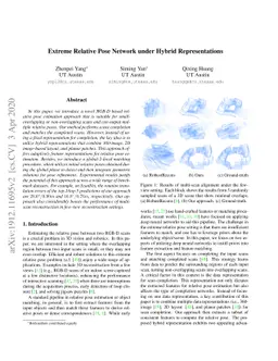 Extreme Relative Pose Network under Hybrid Representations