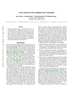 Score and Lyrics-Free Singing Voice Generation