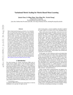 Variational Metric Scaling for Metric-Based Meta-Learning