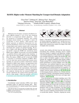 HoMM: Higher-order Moment Matching for Unsupervised Domain Adaptation