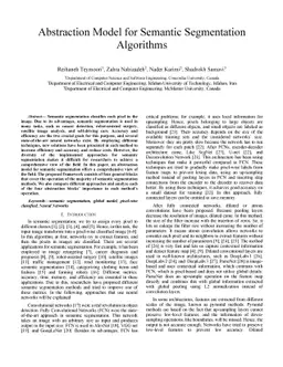 An Abstraction Model for Semantic Segmentation Algorithms