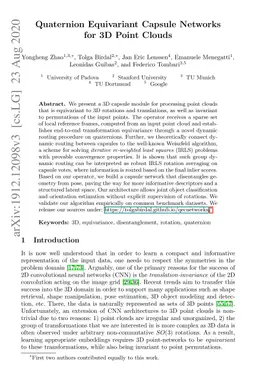 Quaternion Equivariant Capsule Networks for 3D Point Clouds