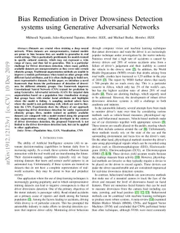 Bias Remediation in Driver Drowsiness Detection systems using Generative
  Adversarial Networks