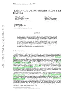 Locality and compositionality in zero-shot learning