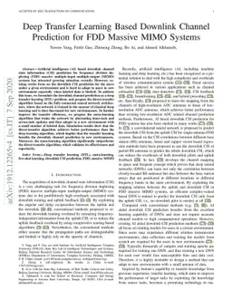 Deep Transfer Learning Based Downlink Channel Prediction for FDD Massive
  MIMO Systems