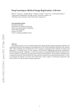 Deep Learning in Medical Image Registration: A Review