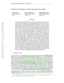 NAS evaluation is frustratingly hard