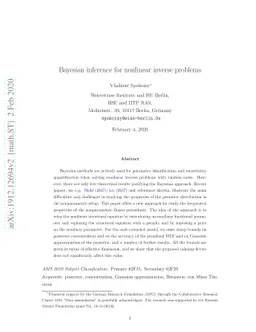 Bayesian inference for nonlinear inverse problems