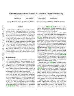 Rethinking Convolutional Features in Correlation Filter Based Tracking