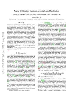 Neural Architecture Search on Acoustic Scene Classification