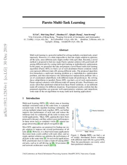 Pareto Multi-Task Learning