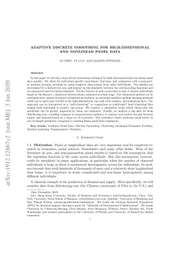 Adaptive Discrete Smoothing for High-Dimensional and Nonlinear Panel
  Data