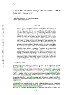 A New Framework for Query Efficient Active Imitation Learning