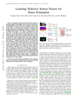 Learning Selective Sensor Fusion for States Estimation