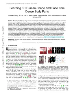 Learning 3D Human Shape and Pose from Dense Body Parts