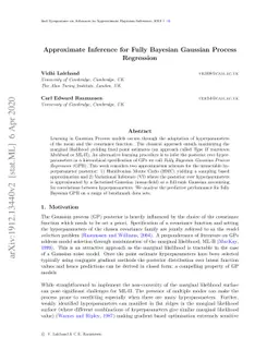 Approximate Inference for Fully Bayesian Gaussian Process Regression