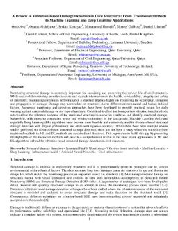 A Review of Vibration-Based Damage Detection in Civil Structures: From
  Traditional Methods to Machine Learning and Deep Learning Applications