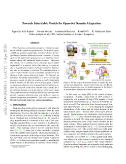 Towards Inheritable Models for Open-Set Domain Adaptation
