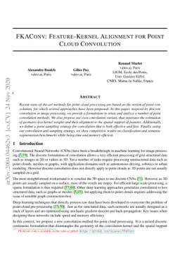 FKAConv: Feature-Kernel Alignment for Point Cloud Convolution