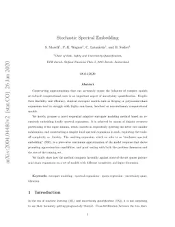 Stochastic spectral embedding