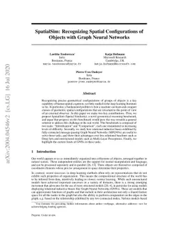 SpatialSim: Recognizing Spatial Configurations of Objects with Graph
  Neural Networks