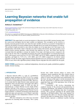 Learning Bayesian Networks that enable full propagation of evidence