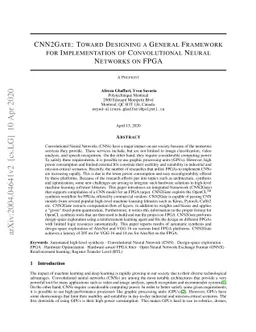 CNN2Gate: Toward Designing a General Framework for Implementation of
  Convolutional Neural Networks on FPGA