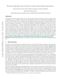 Test-Time Adaptable Neural Networks for Robust Medical Image
  Segmentation
