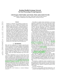 Residual Shuffle-Exchange Networks for Fast Processing of Long Sequences