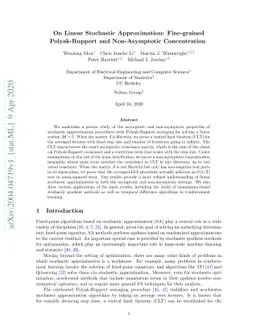 On Linear Stochastic Approximation: Fine-grained Polyak-Ruppert and
  Non-Asymptotic Concentration