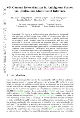 6D Camera Relocalization in Ambiguous Scenes via Continuous Multimodal
  Inference