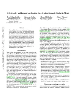 Style-transfer and Paraphrase: Looking for a Sensible Semantic
  Similarity Metric