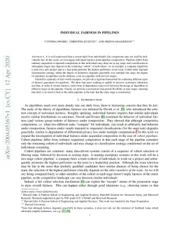 Individual Fairness in Pipelines