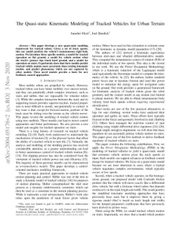 The Kinematics of Tracked Vehicles via the Power Dissipation Method