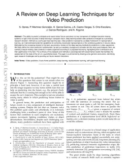 A Review on Deep Learning Techniques for Video Prediction