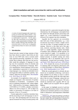 Joint translation and unit conversion for end-to-end localization