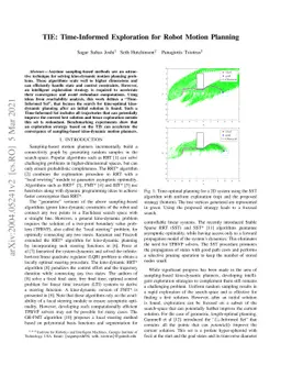 TIE: Time-Informed Exploration For Robot Motion Planning